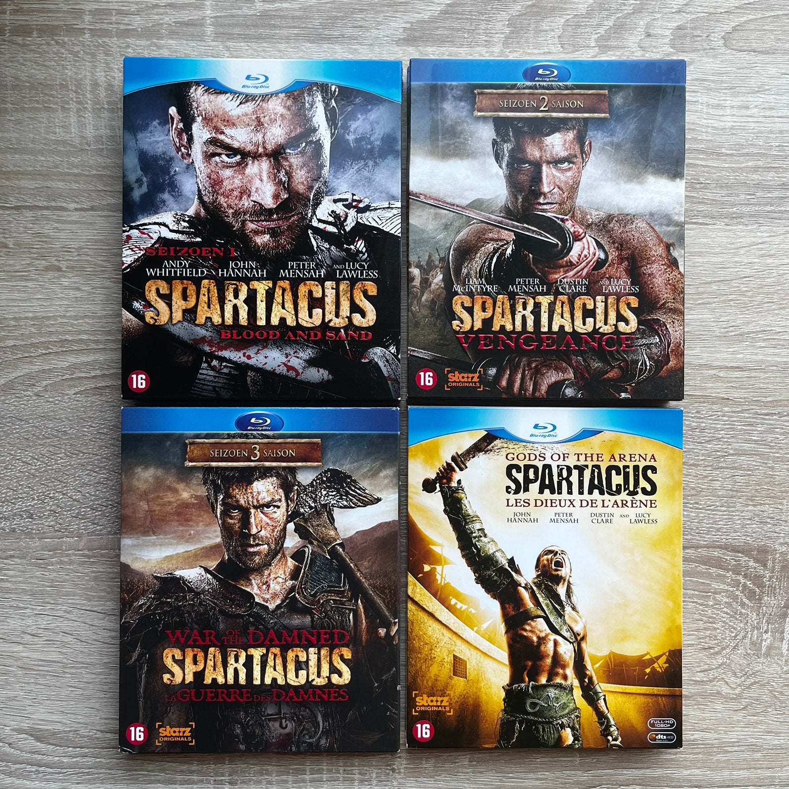 Spartacus Complete Serie (alle seizoenen) Blu-ray, Cd's en Dvd's, Blu-ray, Zo goed als nieuw, Tv en Series, Ophalen of Verzenden