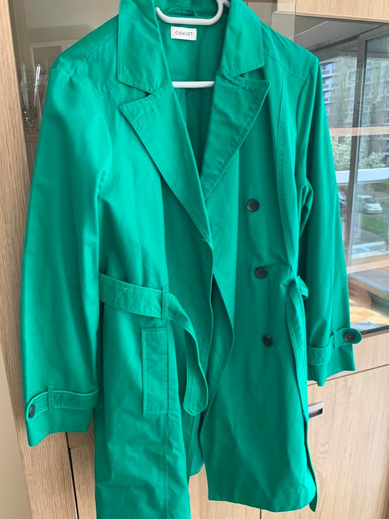 Trench-coat vert Damart taille 48, Enlèvement, Neuf, Taille 46/48 (XL) ou plus grande, Vert