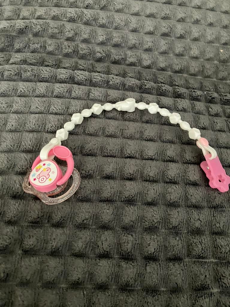 Tétine Baby Born Zapf Creation avec chaîne pour poupée 43 cm, Enlèvement ou Envoi, Comme neuf