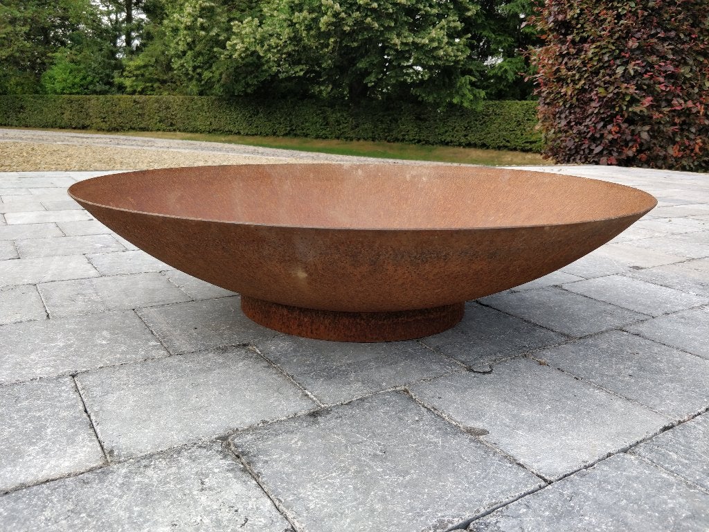 Superbe brasero en acier Corten Ø 80 cm, Jardin & Terrasse, Foyers de jardin, Comme neuf, Enlèvement