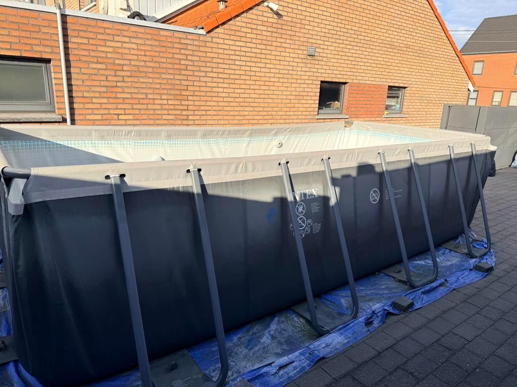 Compleet zwembad met alle toebehoren, 200 tot 300 cm, Zo goed als nieuw, Rechthoekig, Ophalen