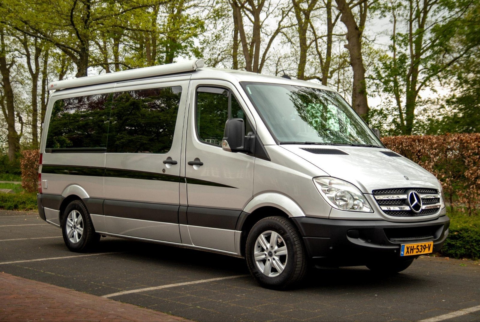 Mercedes Sprinter Automaat/80.000km/Cruise/Nieuwstaat/Douche, Caravanes & Camping, Camping-cars, Jusqu'à 4, Siège standard, Mercedes-Benz