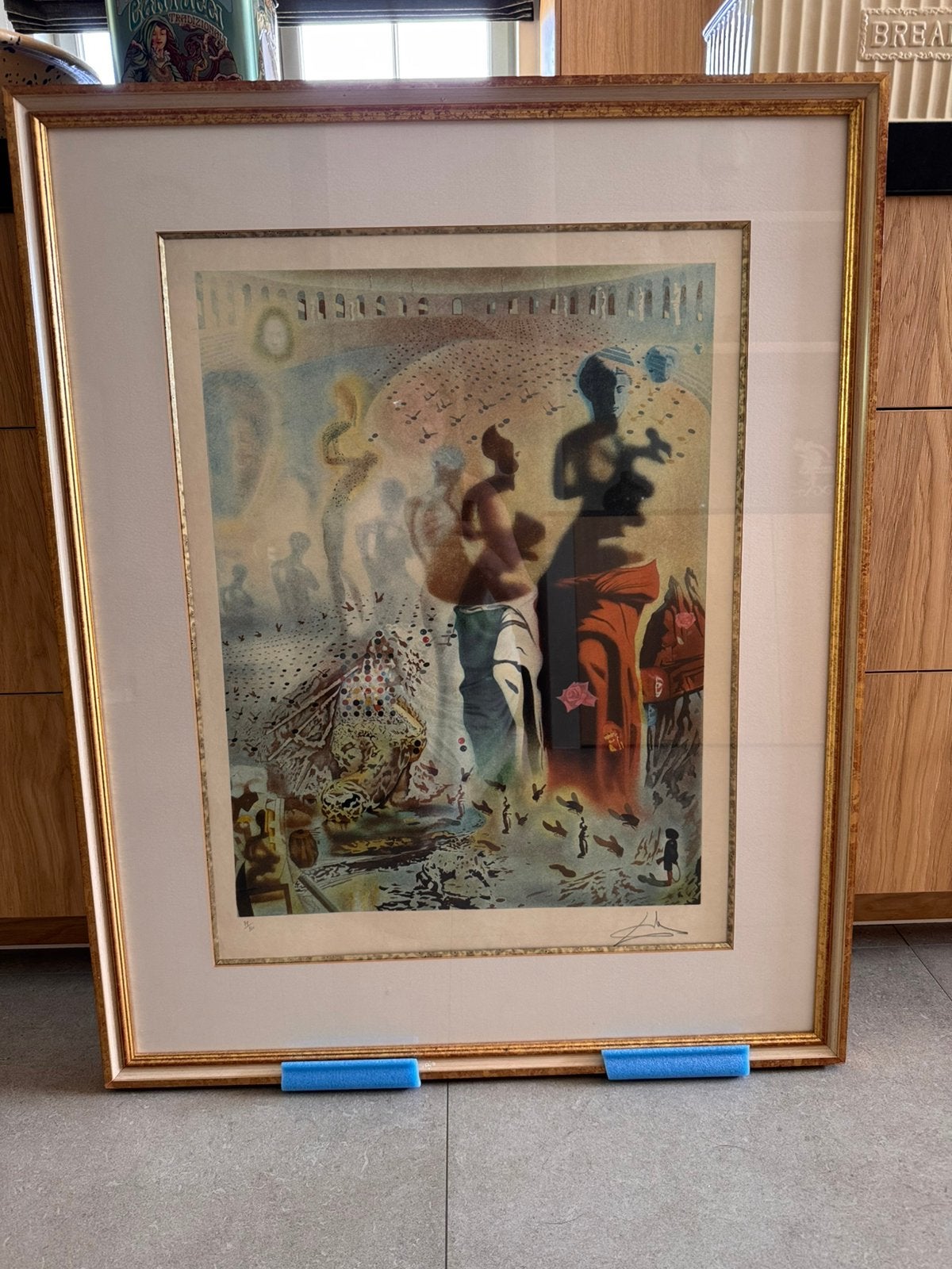 kleurenlithografie Salvador Dalí, Édition limitée, Enlèvement, Abstrait, Lithographie