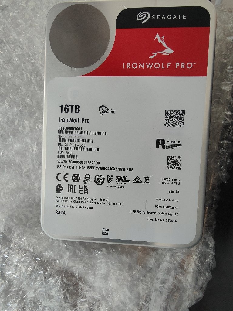 harde schijf van 8TB 16 TB, Computers en Software, Ophalen, Intern, Gebruikt, 8TB 16TB