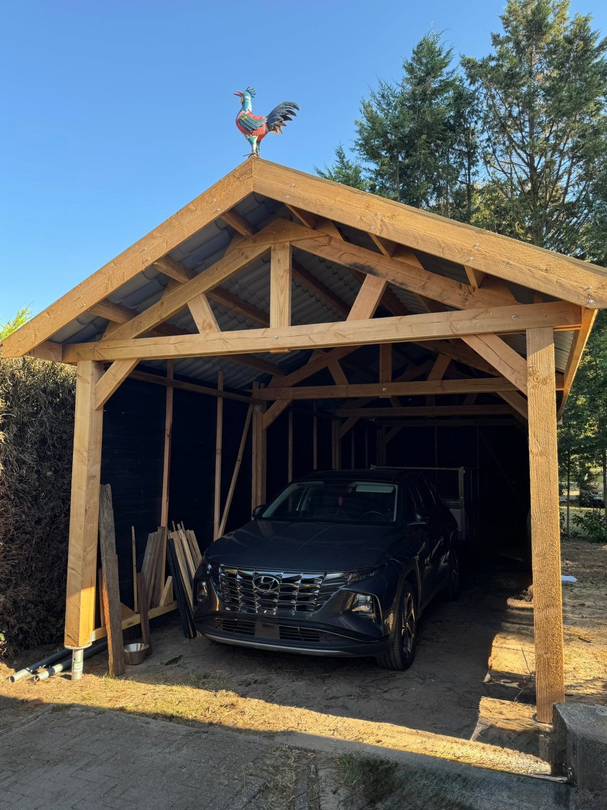 Professionele montage van houten garages, tuinhuizen, Ophalen, Zo goed als nieuw, Hout, Tuinhuis