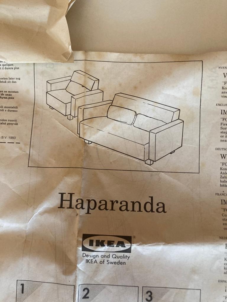 Twee poten voor zetel haparanda vintage 90 tig, Huis en Inrichting, Fauteuils, Ophalen, Zo goed als nieuw