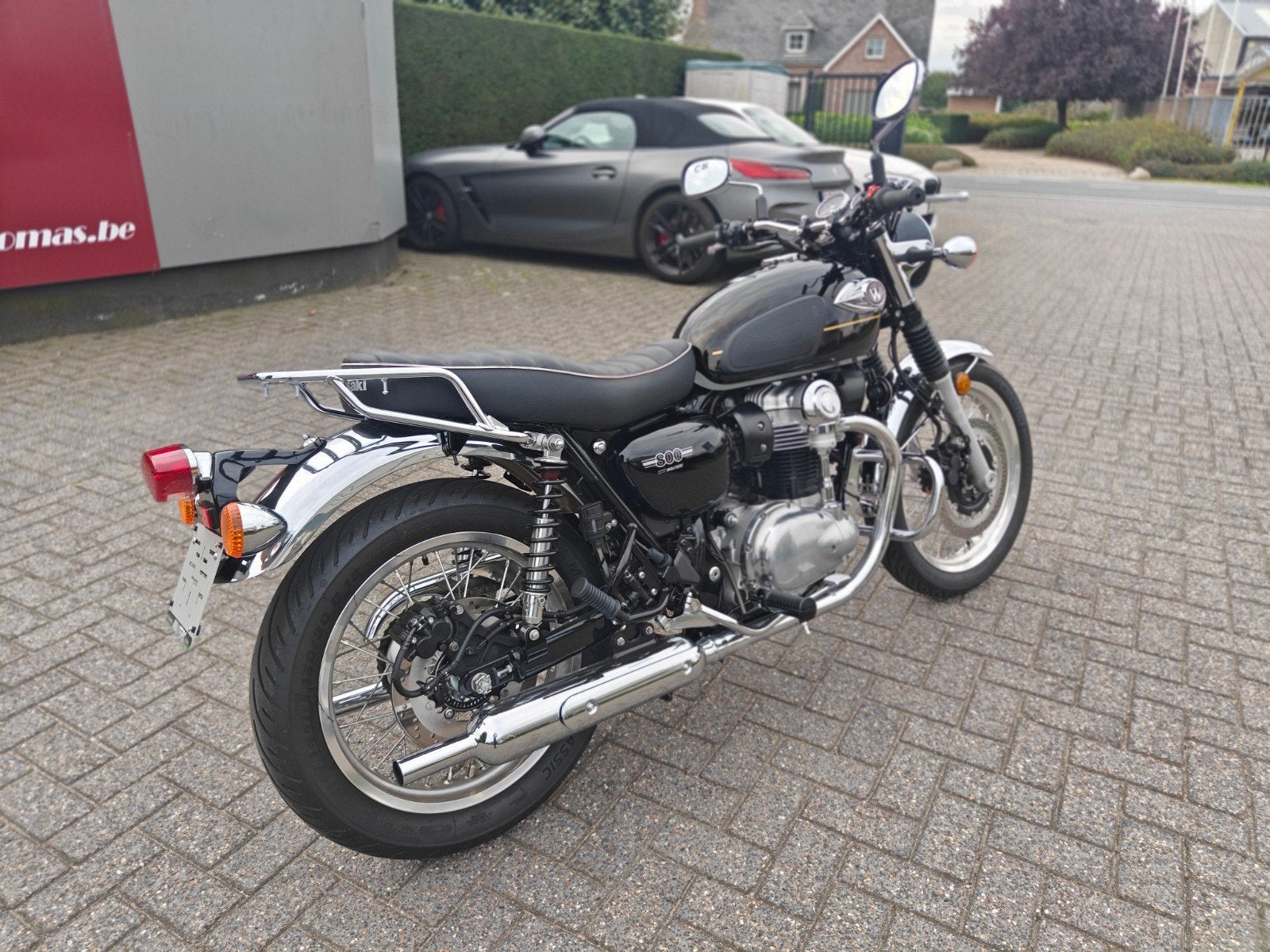 Kawasaki W800 2025 1400km, Motos, Entreprise, Occasion, 800 cm³, 2 cylindres
