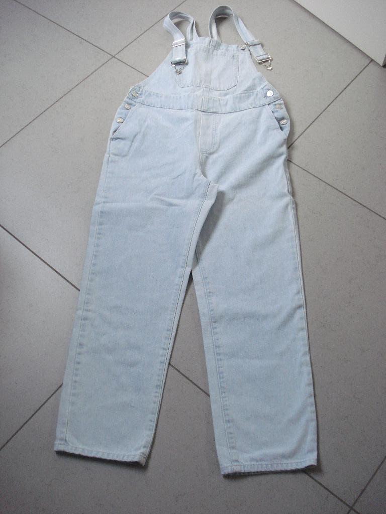 Daphea jeans salopette, dames/meisjes. mt M, Kleding | Dames, Spijkerbroeken en Jeans, Gedragen, Blauw, Ophalen of Verzenden