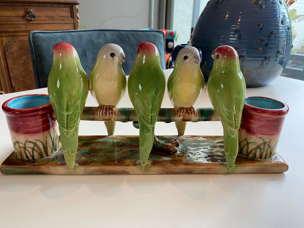 Vintage Jeanne Reed’s Newport Budgies keramiek, Ophalen