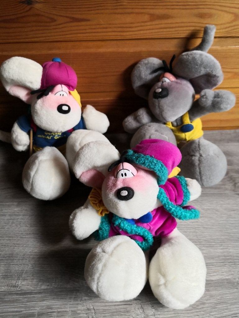Set van 3 originele Diddl knuffels, Collections, Enlèvement, Diddl
