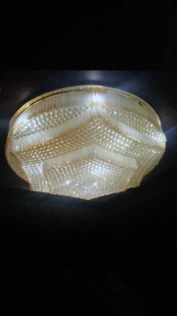 Lustre décoratif, Huis en Inrichting, Ophalen, Gebruikt, Glas, Zie photo