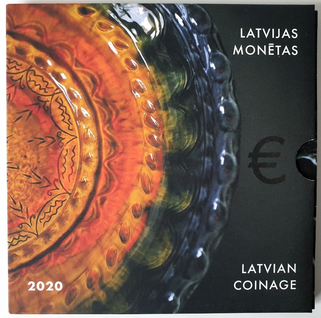 Set BU Lettonie 2020 Céramique (ensemble BU rare), Timbres & Monnaies, Envoi, 2 euros, Série