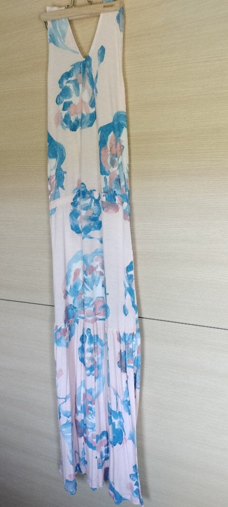 Zomerse lang jurk, Kleding | Dames, Ophalen of Verzenden, Zo goed als nieuw, Roze, Maat 36 (S)
