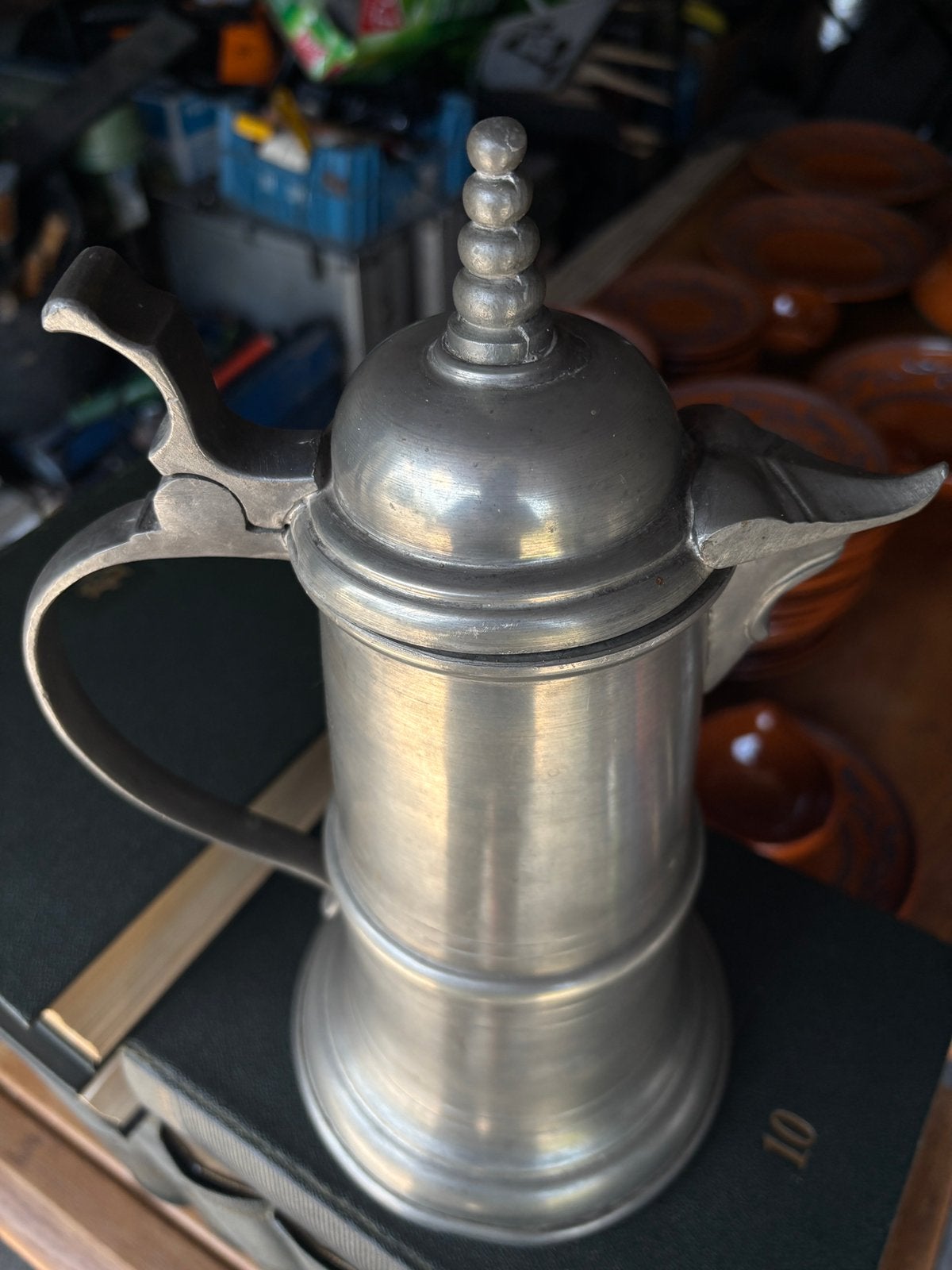 Cafetiere etain, Antiquités & Art, Antiquités | Étain, Enlèvement