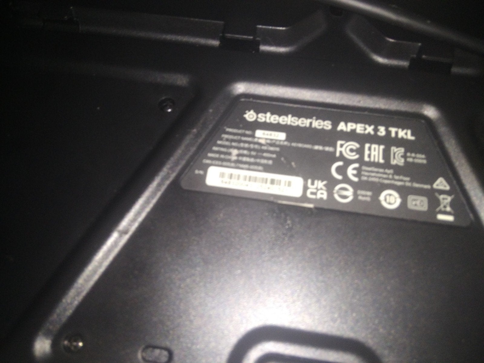 apex 3 TKL, Informatique & Logiciels, Clavier gamer, Azerty, Comme neuf, Enlèvement