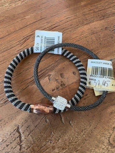 2 nouveaux bracelets, Bijoux, Sacs & Beauté, Bracelets, Enlèvement ou Envoi, Neuf, Noir