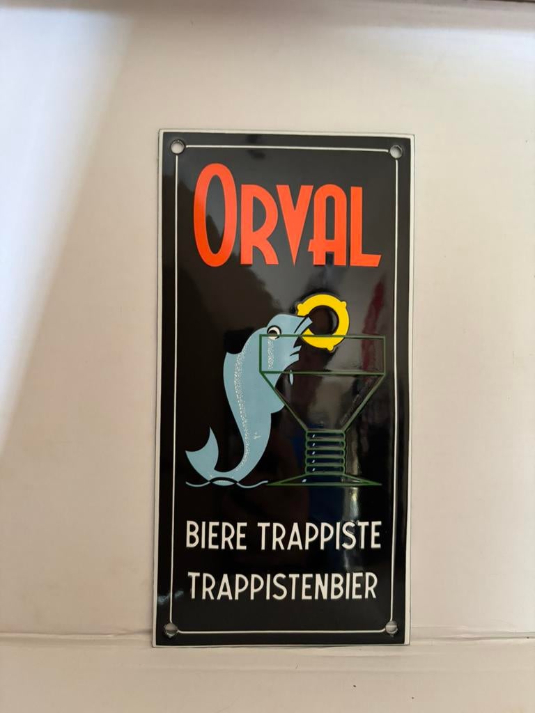 Plaque émaillée Orval 20/10cm, Enlèvement ou Envoi, Comme neuf