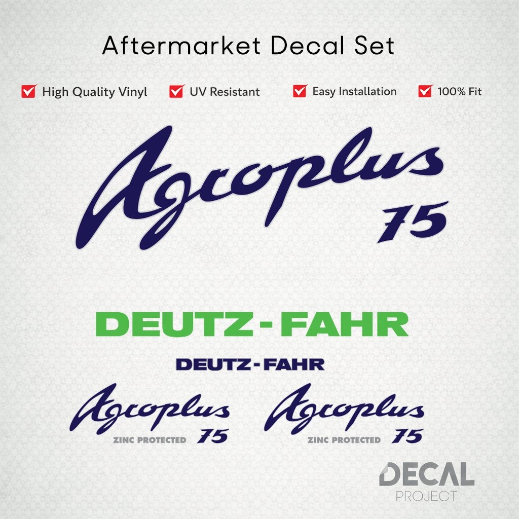 Autocollants de rechange Deutz-Fahr Agroplus, Envoi