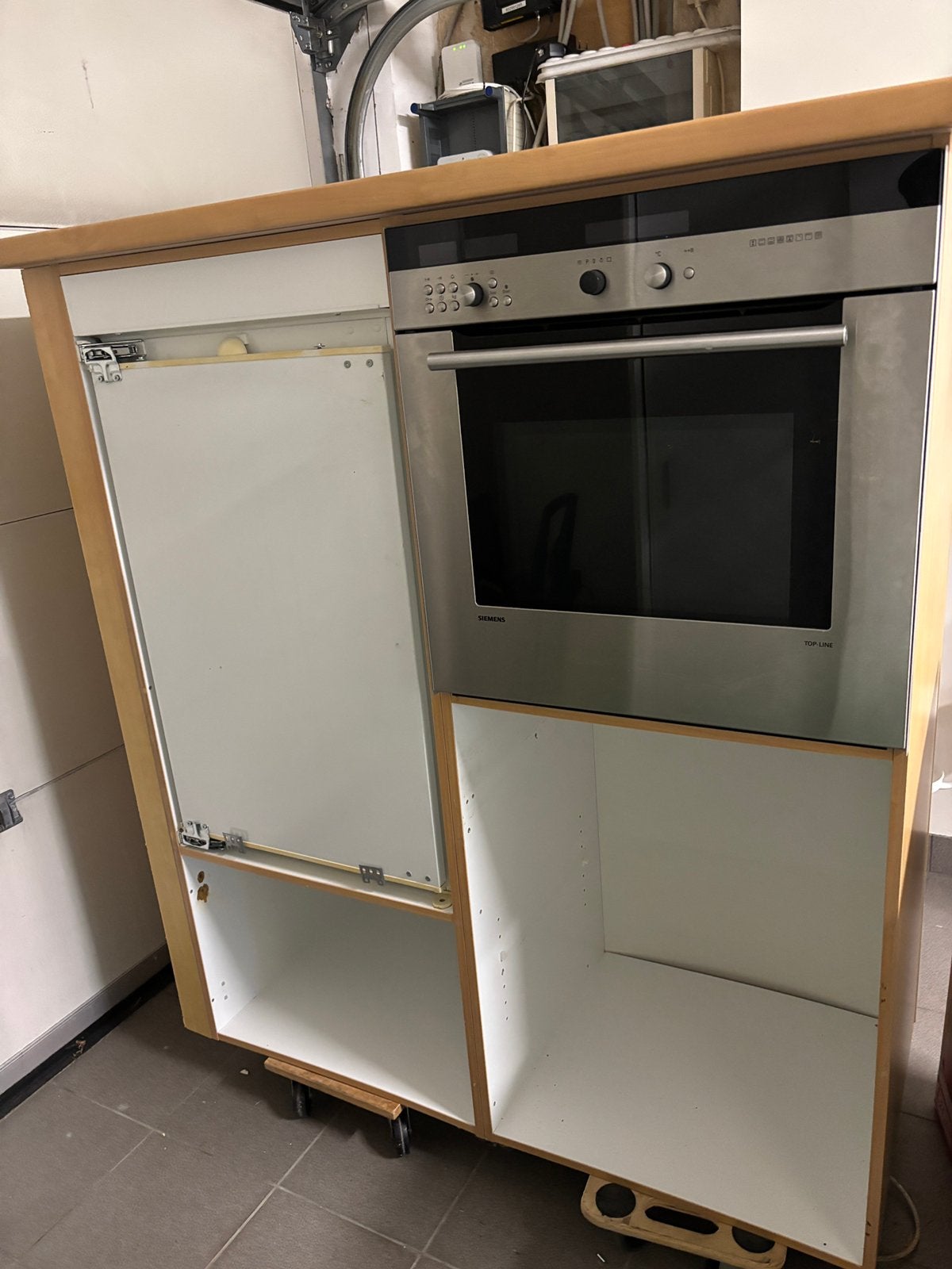 Inbouw koelkast en oven Siemens, Ophalen, Gebruikt
