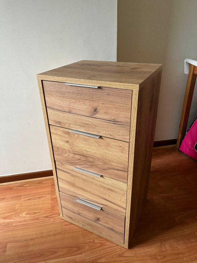Wooden Commode, Ophalen, Minder dan 50 cm, Zo goed als nieuw, 3 of 4 laden
