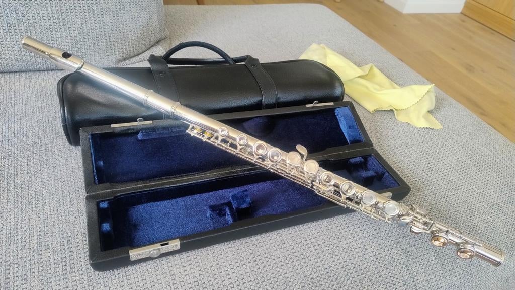 Studie dwarsfluit., Ophalen, Gebruikt, Dwarsfluit, Met koffer of tas