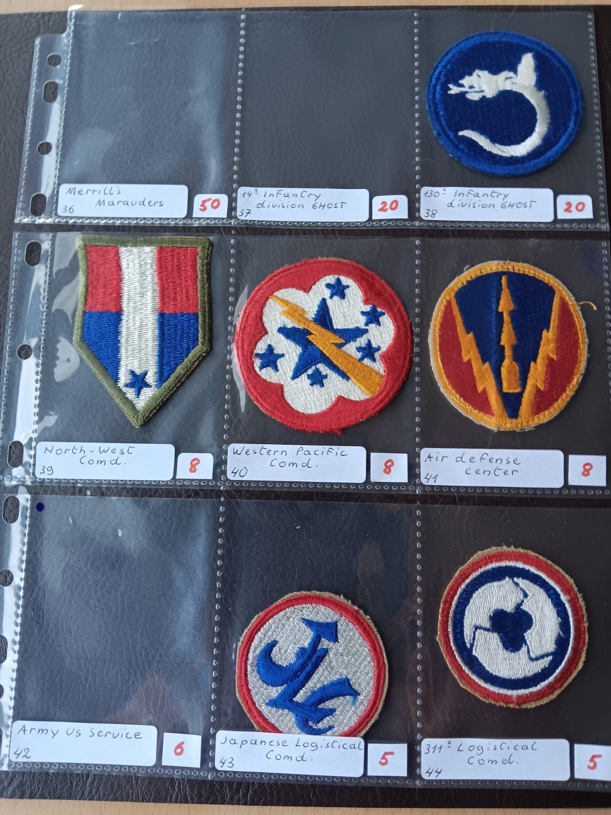 us ww2 patches, Enlèvement ou Envoi
