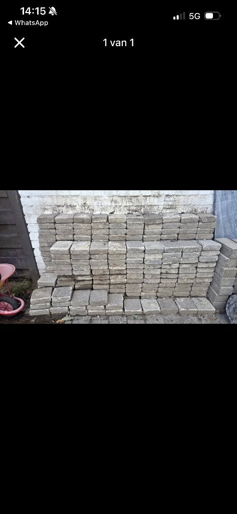 Gratis klinkers, Ophalen, Klinkers, 5 tot 10 m², Zo goed als nieuw