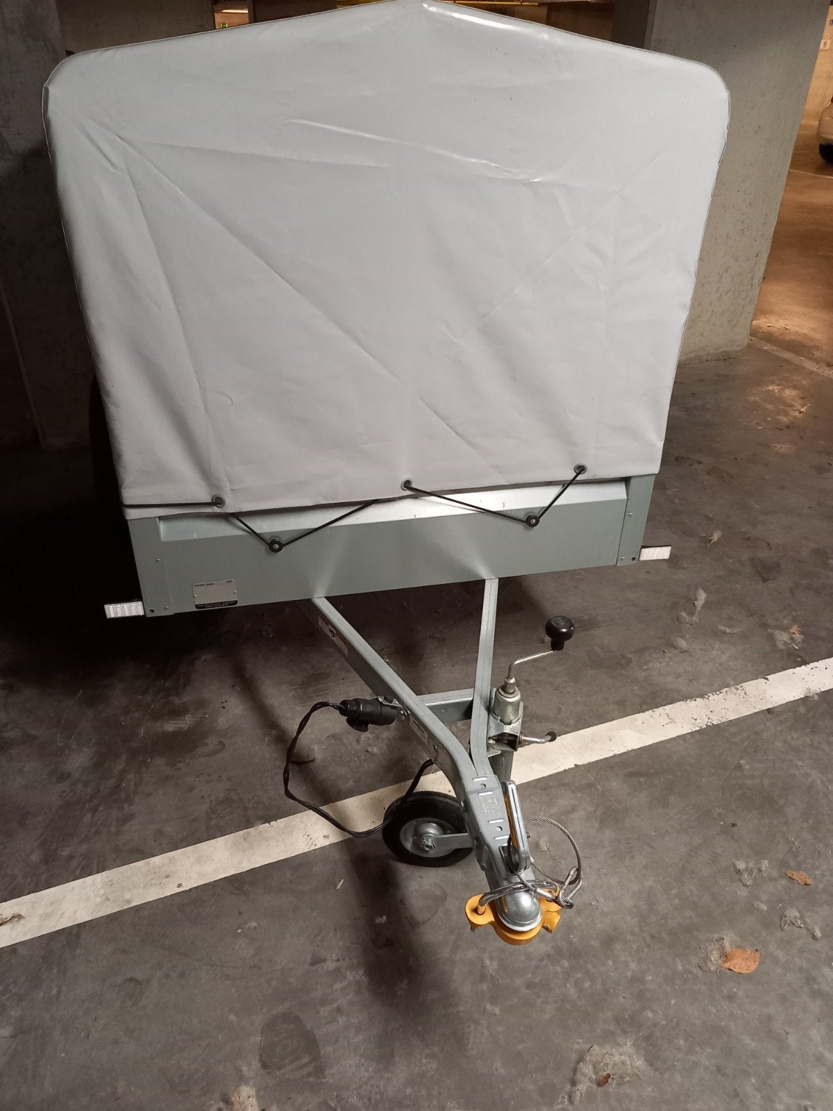 aanhangwagen humbauwer, Ophalen