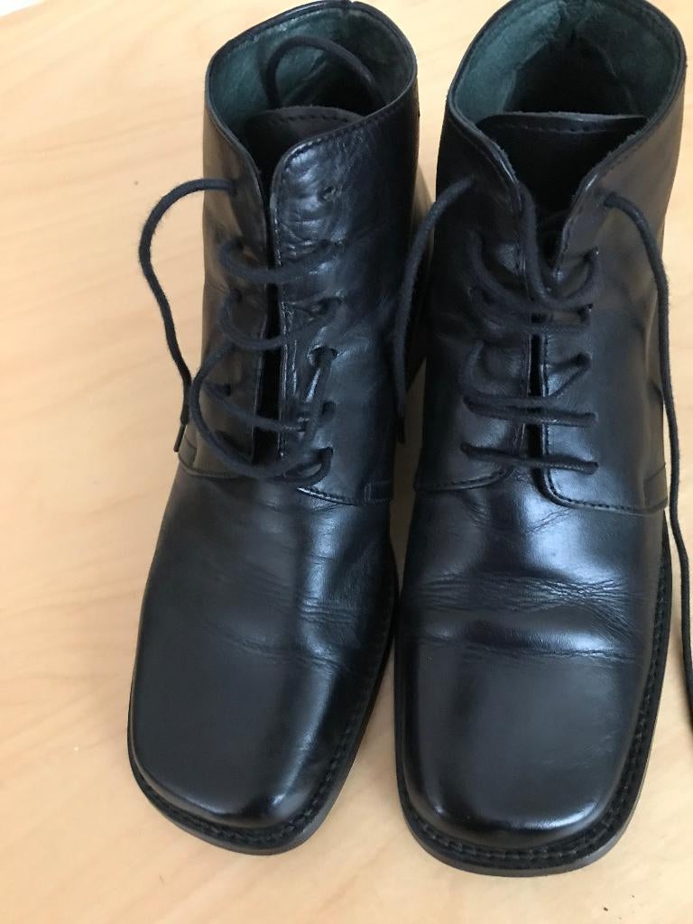 Chaussures femmes cuir noir pointure 36, Ophalen, Autre, Zwart, Lage of Enkellaarzen
