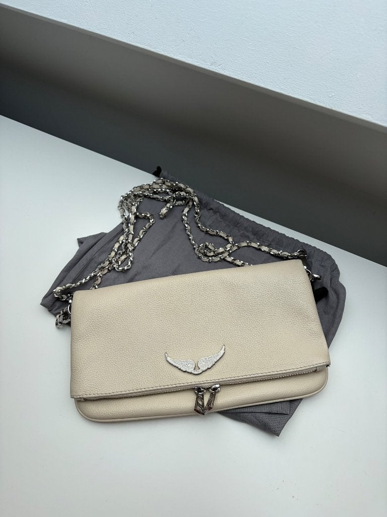 Pochette zadig&voltaire, Envoi, Comme neuf, Blanc, Sac à bandoulière