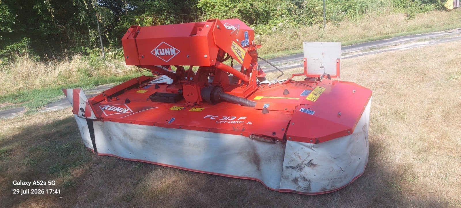 kuhn fc 313f frontmaaier, Enlèvement