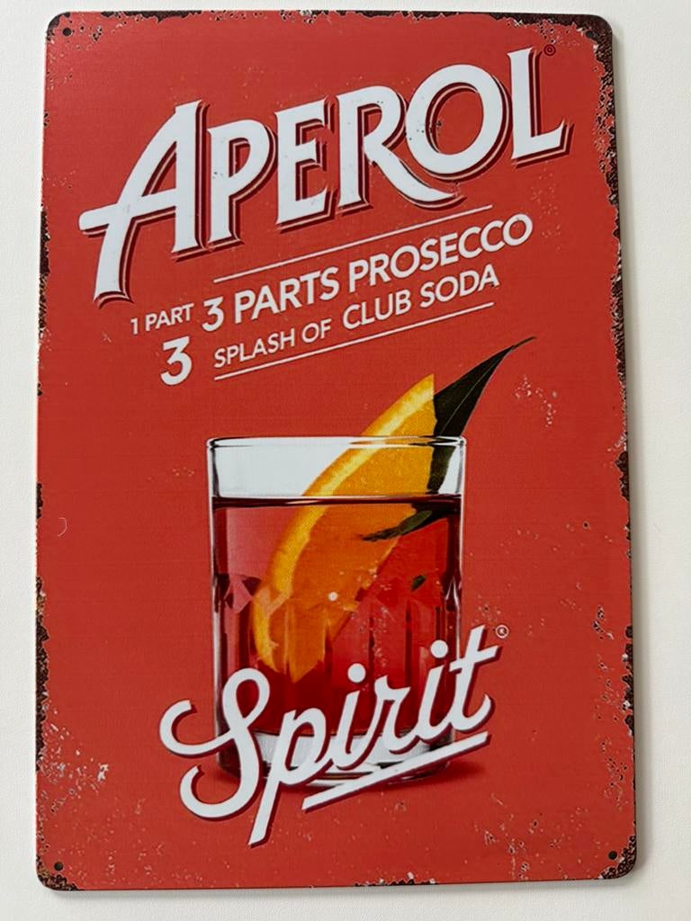 Panneau d'affichage en métal Aperol, Enlèvement ou Envoi, Neuf, Panneau publicitaire