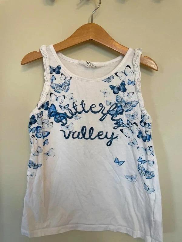 T-shirt débardeur fille H&M, 134/140 cm (US 8/10 ans), Kinderen en Baby's, Kinderkleding | Maat 134, Ophalen of Verzenden, Gebruikt
