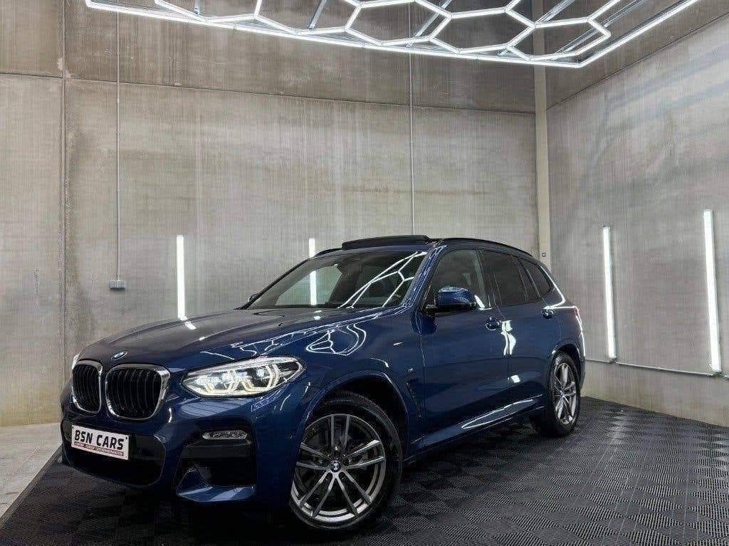BMW X3/XDRIVE/MPACKET/PANO/HEADUP/1EIGENAAR/SFEER/GARANTIE, Auto's, Automaat, Blauw, Leder, 140 kW