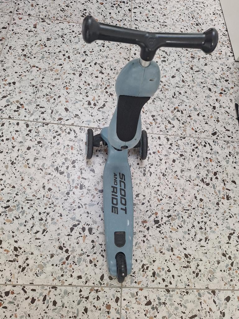 Scoot and ride step of loopfiets blauw/grijs, Ophalen, Gebruikt, Gewone step, Scoot and ride
