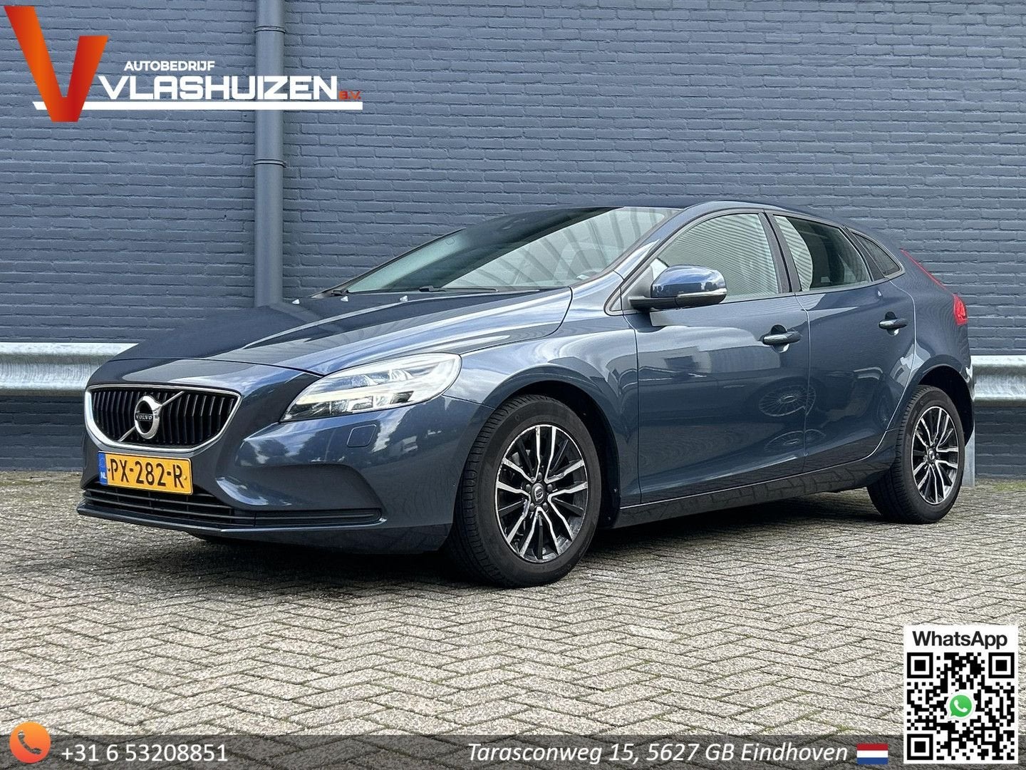Volvo V40 2.0 D2 Nordic+ | Cruise | Climate | Navi | Stoelve, Auto's, Verwarmde buitenspiegels, Blauw, V40, Overige kleuren