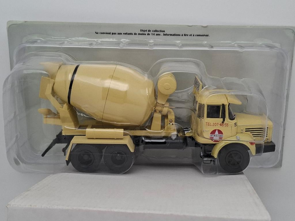 Bétonnière Berliet Truck « Beton de Paris » - Hachette 1/43, Envoi, Comme neuf, Bus ou Camion, Autres marques