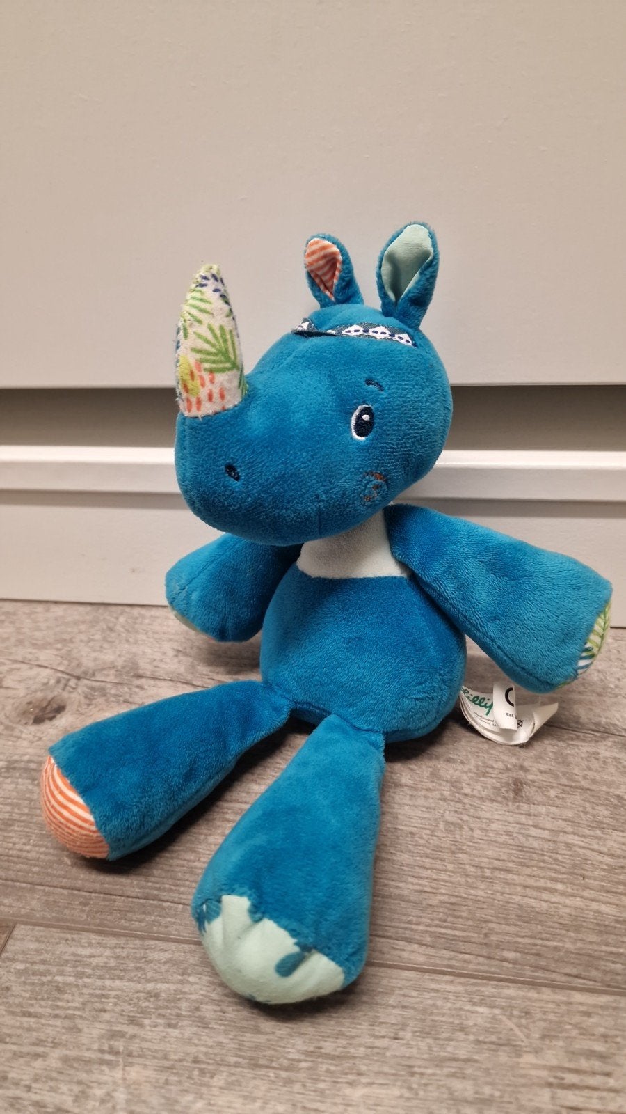 Peluche Lilliputiens 25 cm, Overige merken, Overige typen, Blauw, Ophalen of Verzenden
