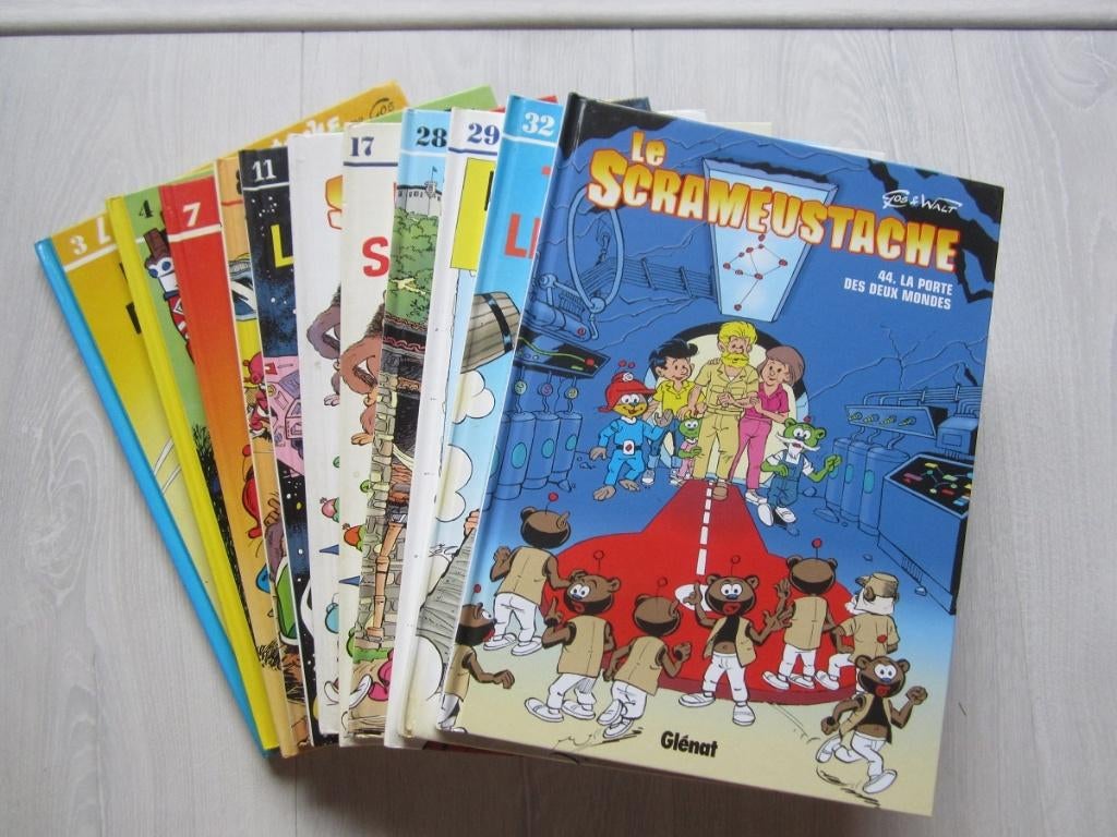 Le Scrameustache - Rééd : 4,00Eur ; E.O. : 4,50Eur, Livres, BD, Plusieurs BD, Enlèvement ou Envoi, Comme neuf, Gos / Walt