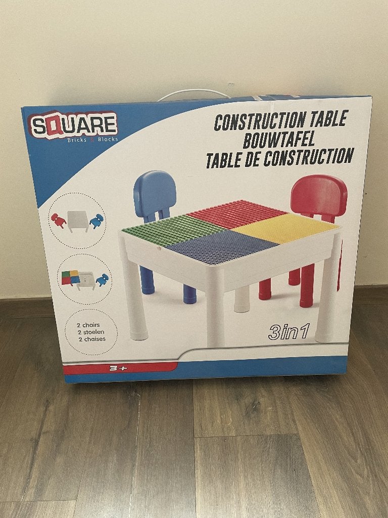 Table de construction Lego/Duplo avec 2 chaises, Enlèvement, Comme neuf