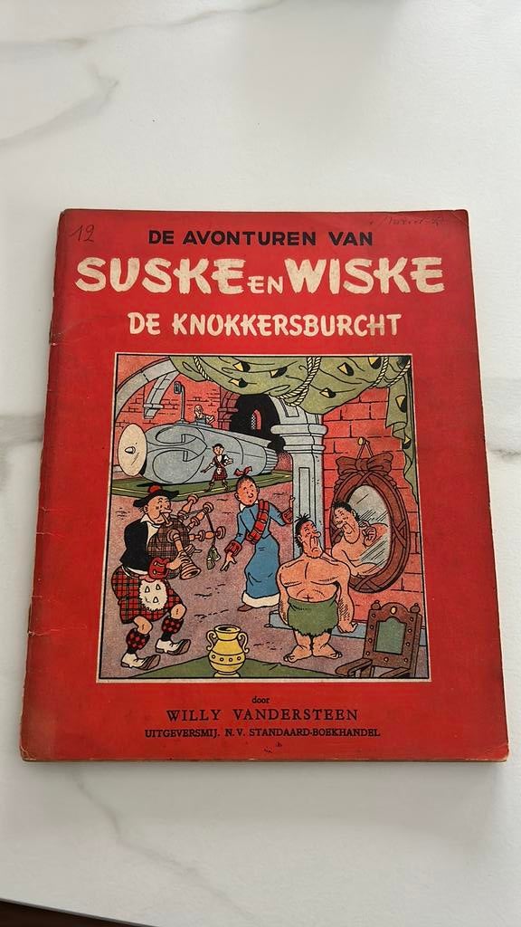 Vandersteen suske en wiske knokkersburcht 1954 eerste druk, Ophalen of Verzenden, Gelezen