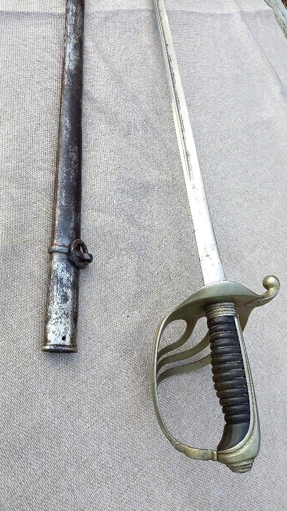 Officier d'infanterie sabre français modèle 1882, Enlèvement ou Envoi, Armée de terre, Épée ou sabre