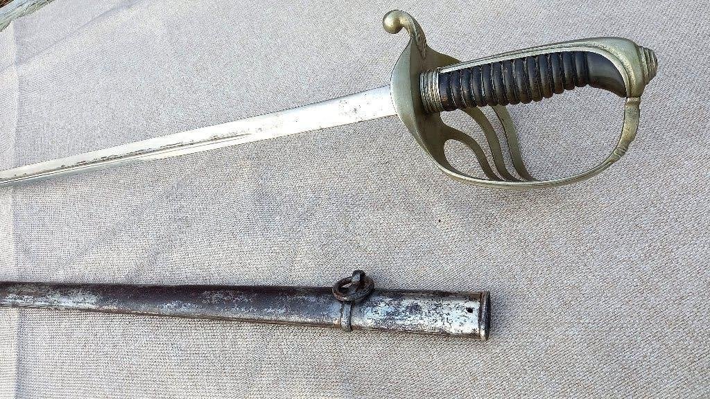 Officier d'infanterie sabre français modèle 1882, Collections, Enlèvement ou Envoi, Armée de terre, Épée ou sabre