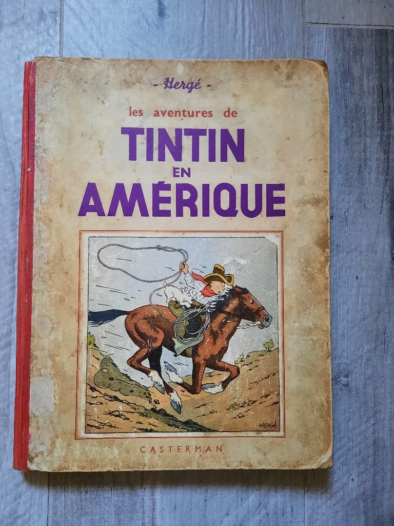 Tintin en Amérique 1941 Chambres d'hôtes, Une BD, Utilisé, Envoi, Herge