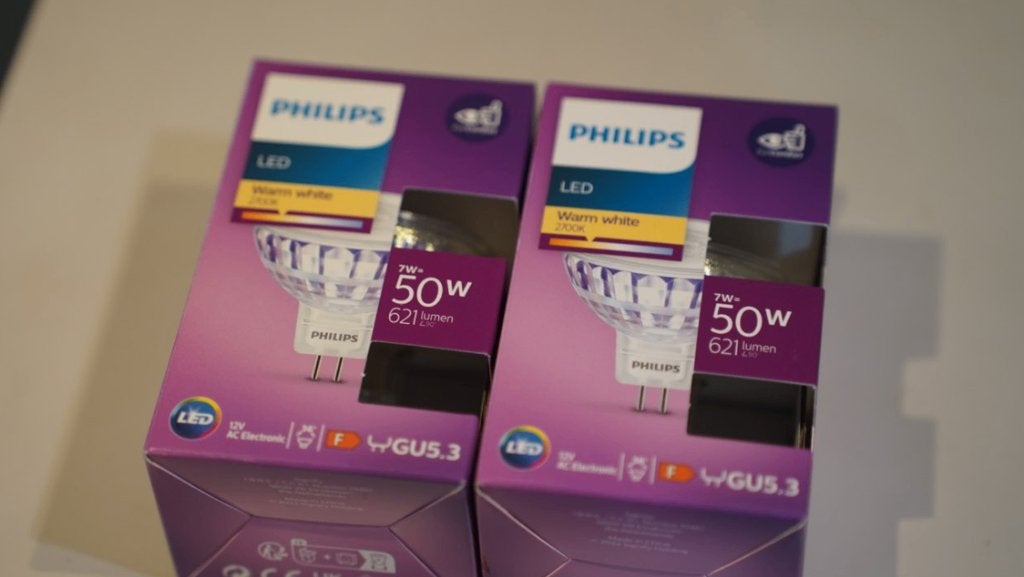 2 projecteurs LED Philips (50 W), neufs dans leur boîte, Neuf, GU5.3, Enlèvement, LED