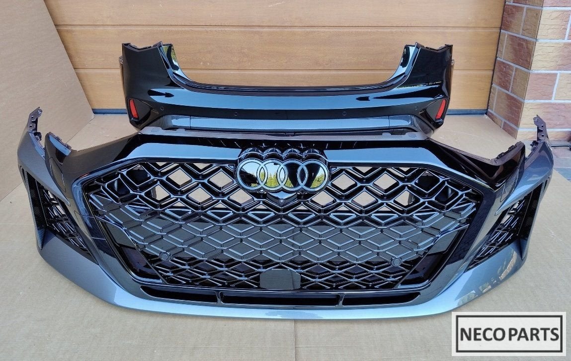 BUMPER AUDI RS3 8Y FACELIFT CARBON VOORBUMPER ACHTERBUMPER, Gebruikt, -, Achter, -