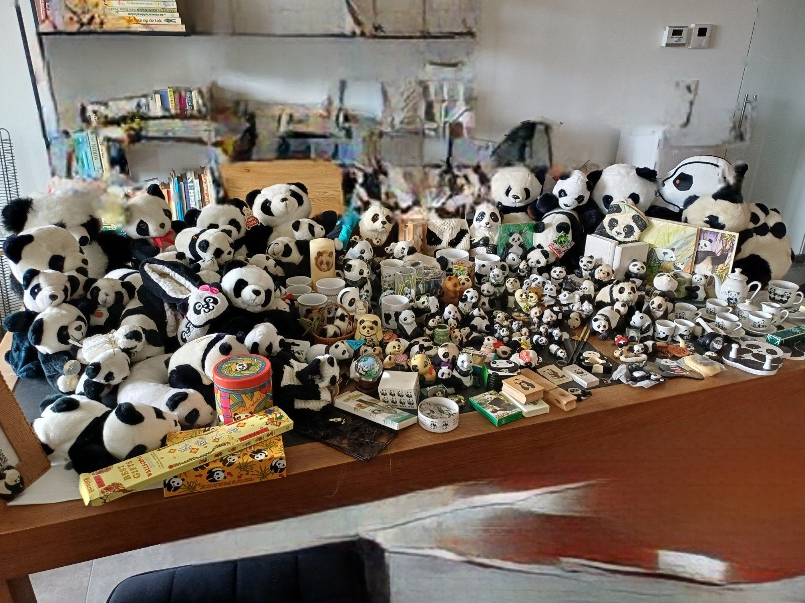 Grote verzameling pandaberen, Enlèvement