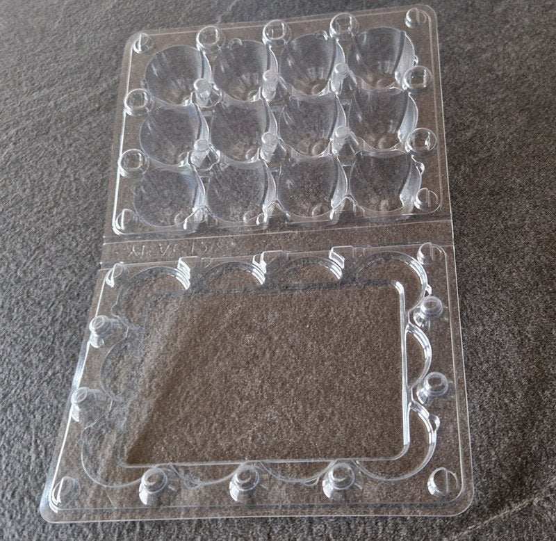 Nieuwe PVC doosjes (80 stuks) voor kwarteleieren, Enlèvement