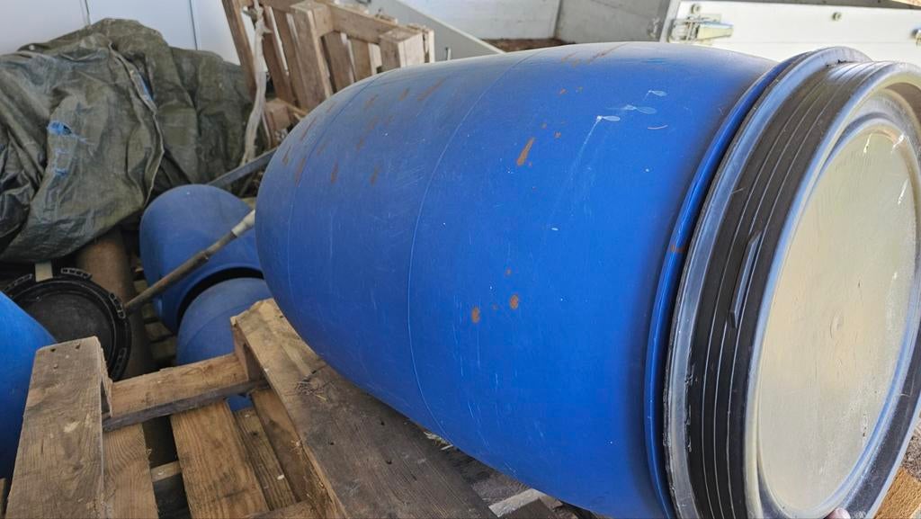Regenton 50 en 150liter, Ophalen