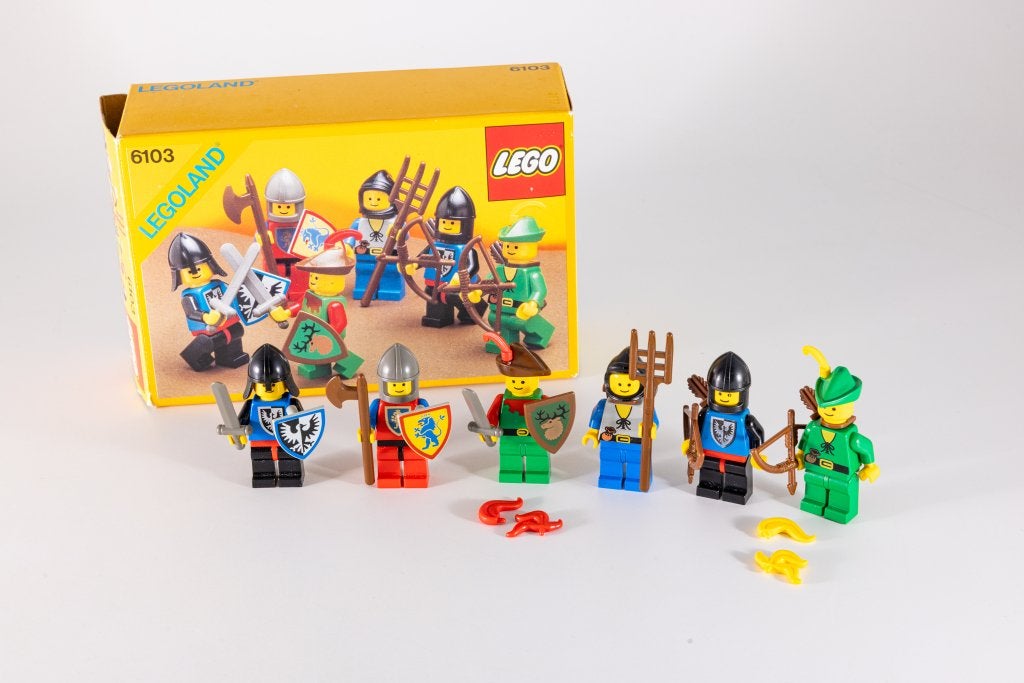 LEGO 6103 Castle Mini Figurines (1988) - complet + boîte, Accessoires inclus, Enlèvement ou Envoi, Lego, Ensemble complet